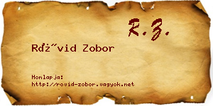 Rövid Zobor névjegykártya